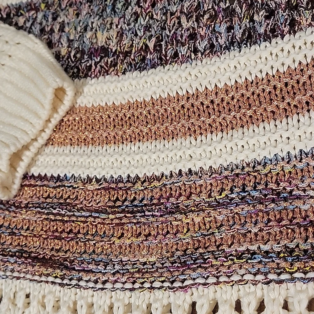 Women's XL beautiful loose knit heavyweight sweater - Picture 2 of 7